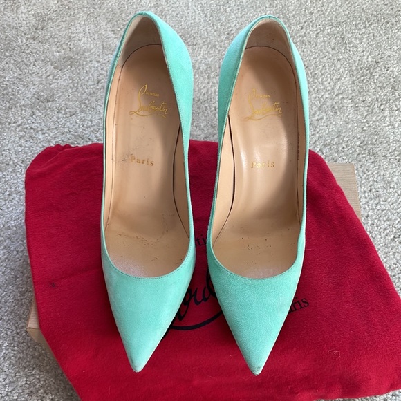 KATE Suede/Teal CHRISTIAN LOUBOUTIN - Picture 4 of 4